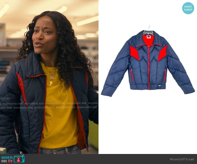 Mountain Goat Vintage 1970s Snow Jacket worn by Samira Fisher (Keke Palmer) on The Burbs