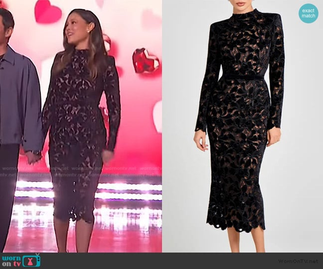 Vanessa’s black lace dress on The Jennifer Hudson Show