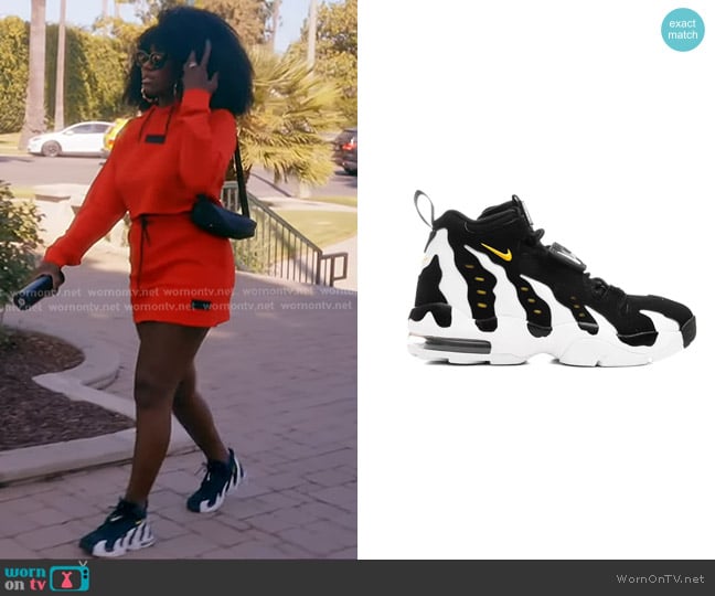 Nike Air DT Max '96 S in Black Varsity Maize worn by Bozoma Saint John on The Real Housewives of Beverly Hills