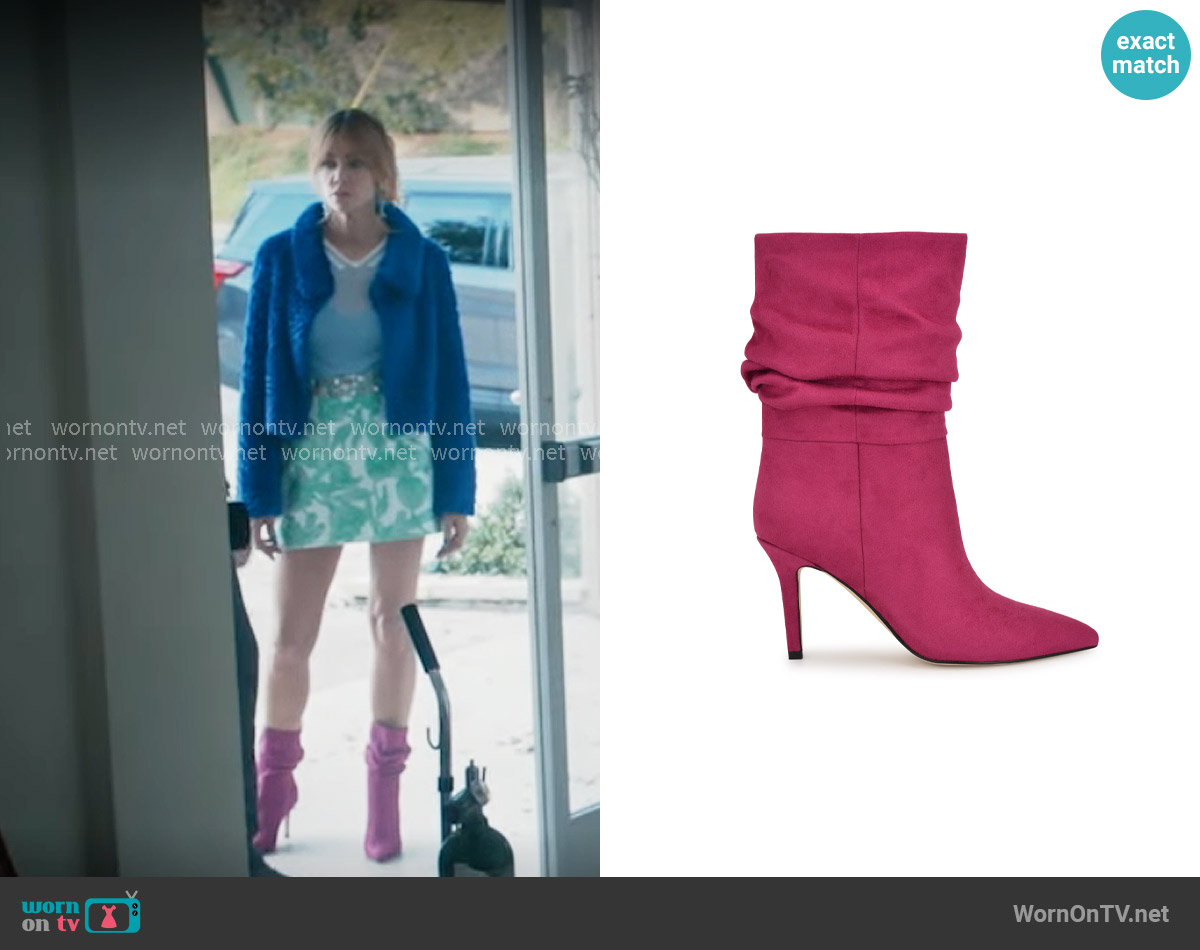 Morgan’s pink boots on High Potential Morgan’s pink boots on High Potential