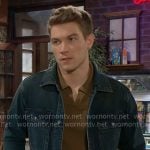 Noah's denim jacket on The Young and the Restless