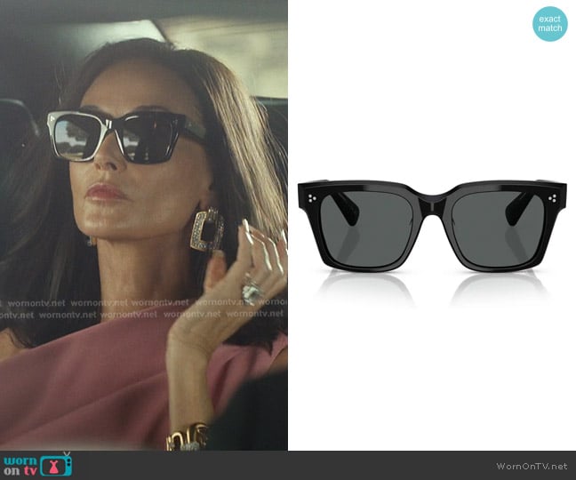 Oliver Peoples Polarized Pillow Sunglasses worn by Cami Miller (Demi Moore) on Landman