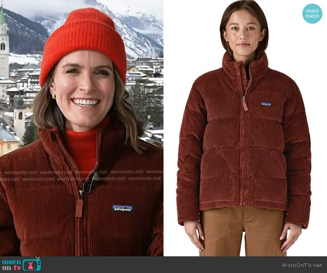 Molly’s brown corduroy puffer jacket on Today