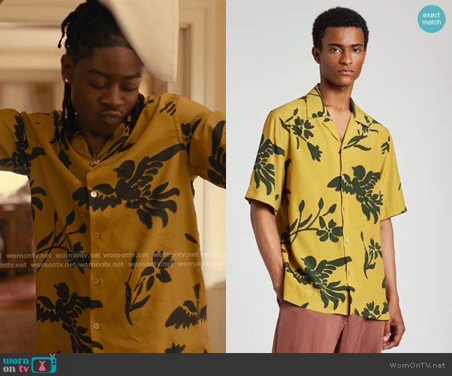 Paul Smith Bird Floral Shirt worn by Langston (RJ Cyler) on The Burbs