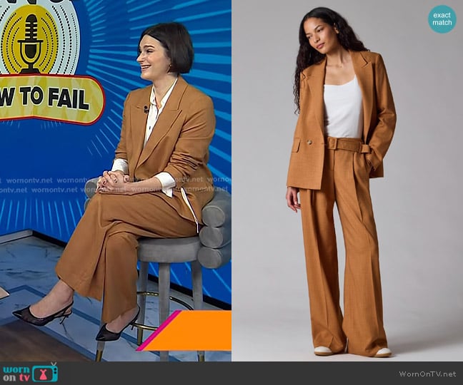 Elizabeth Day’s brown pants on Today