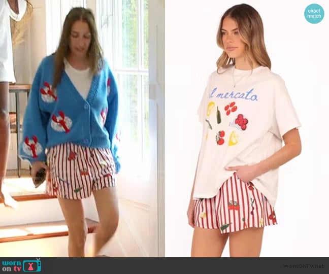 Petal + Pup Krystal Short Set worn by Amanda Batula on Summer House