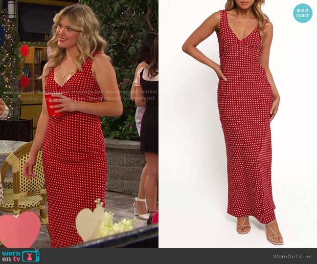 Petal & Pup Leni Polka Dot Maxi Dress