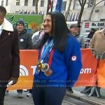 Elana Meyers Taylor’s orange sneakers on Today