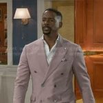 Ted's mauve suit on Beyond the Gates