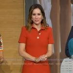Rebecca’s orange polo dress on Good Morning America