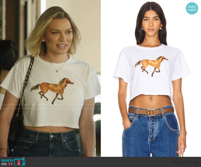 Polychrome Goods Horse Crop Top worn by Lindsay Hubbard on Summer House