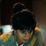 Priya’s argyle knit cardigan on His & Hers