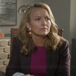 Lorna's purple plaid blazer on The Lincoln Lawyer