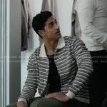 Ravi’s black striped knit shirt on 9-1-1