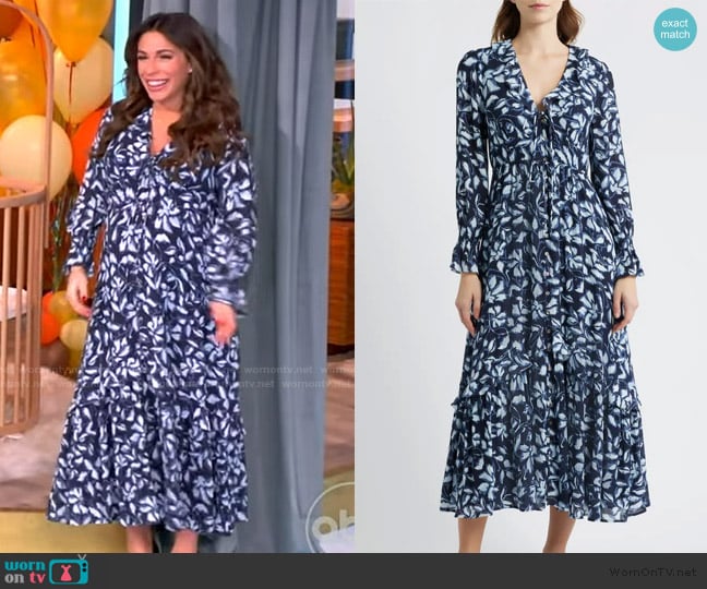 Rails Betty dress in Navy Jasmine worn by Alyssa Farah Griffin on The View