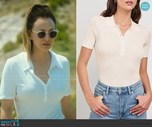 Rails Court polo shirt worn by Alice Monroe (Kaley Cuoco) on Vanished