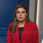 Rana Novini’s red blazer on NBC News Daily