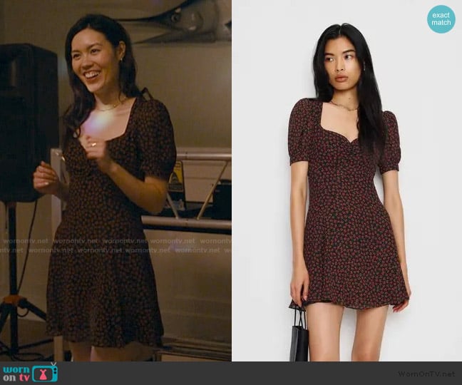 Reformation Rebecca Dress worn by Kate Rose (Georgia Leva) on The Burbs