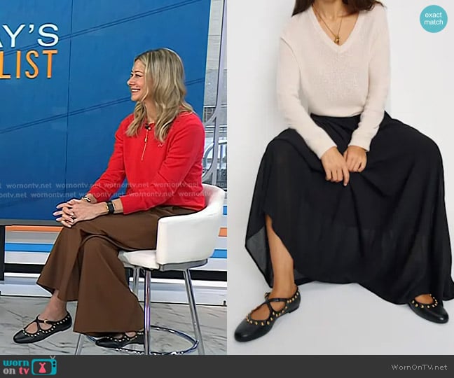 Dr. Jennifer Haythe’s studded flat shoes on Today Dr. Jennifer Haythe’s studded flat shoes on Today