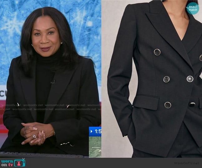 Sandra Bookman’s black blazer on GMA Sandra Bookman’s black blazer on GMA