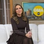 Rhiannon’s brown maxi dress on Good Morning America