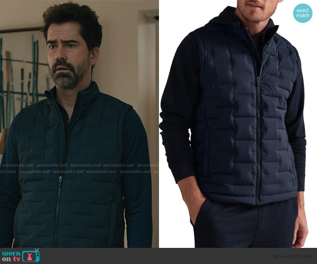 Rhone Voyage 700 Fill Power Down Vest worn by Archer Kopunek (Hamish Linklater) on Elsbeth