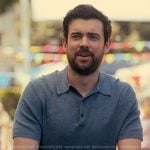 Rob's blue ribbed polo shirt on The Burbs