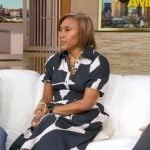 Robin’s abstract print dress on Good Morning America