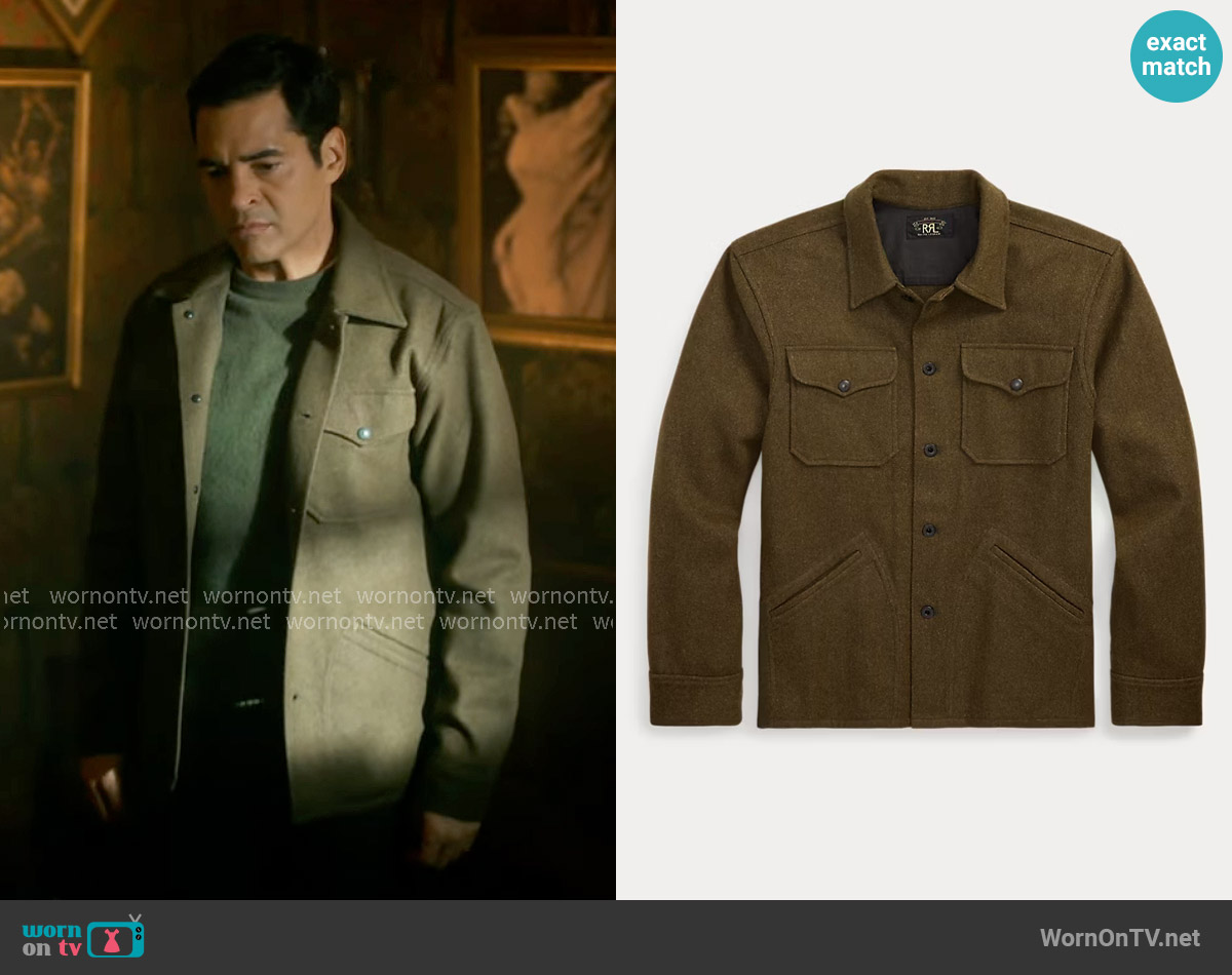 RRL Wool-Blend Overshirt worn by Will Trent (Ramón Rodríguez) on Will Trent