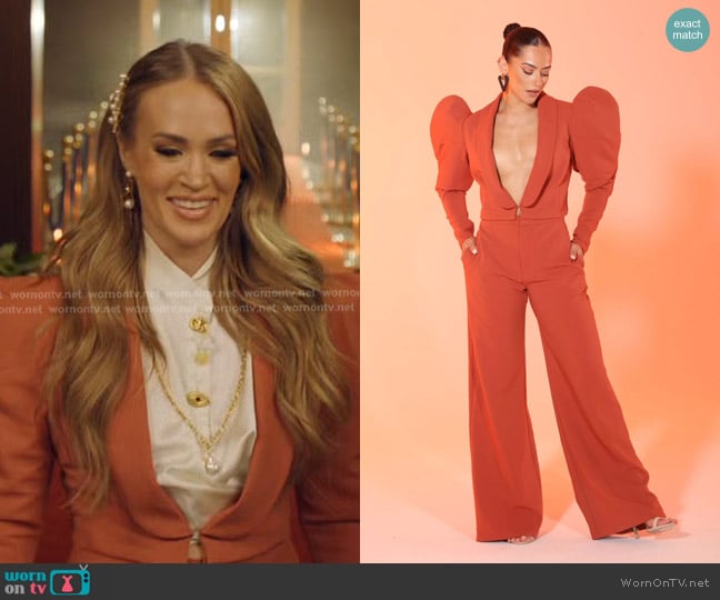 Rubber Ducky Diva Pursuit Jacket and Pants Suit Set worn by Carrie Underwood on American Idol