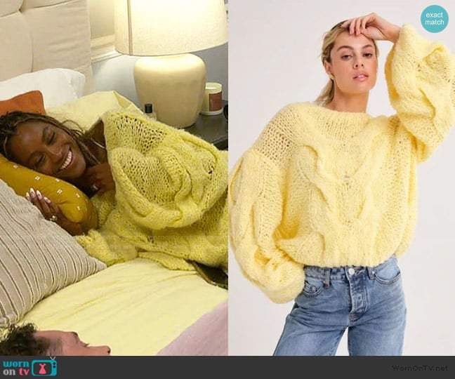 Rumored Nonna Sweater worn by Ciara Miller on Summer House