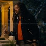 Samira’s black bomber jacket on The Burbs