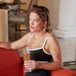 Salley’s black contrast sports bra on Southern Charm