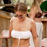 Salley’s white bikini top and pants on Southern Charm