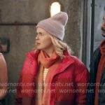 Sam’s pink puffer jacket on Ghosts