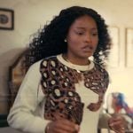Samira’s leopard graphic sweater on The Burbs