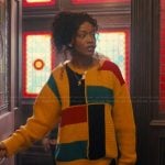 Samira’s colorblock patterned sweater on The Burbs