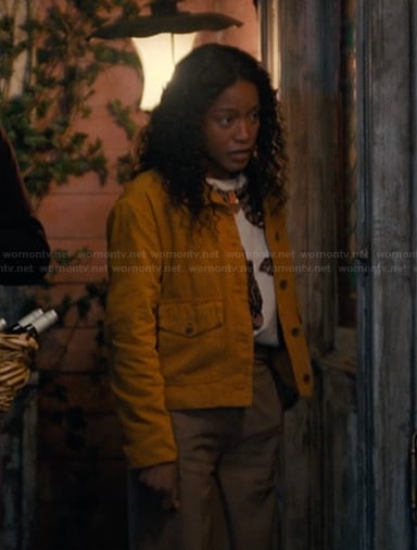 Samira’s yellow cargo jacket on The Burbs