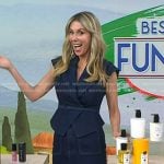 Sarah Eggenberger's tie waist denim top and skirt on Today