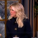 Savannah Chrisley’s black GG logo jacket and skirt on The View