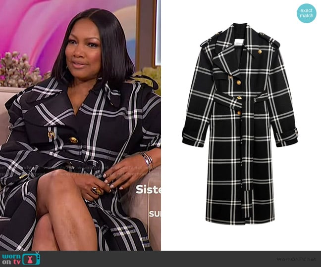 Schiaparelli  Bijoux Buttons Trench worn by Garcelle Beauvais on The Jennifer Hudson Show