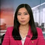 Selina Wang’s pink tweed blazer on Good Morning America