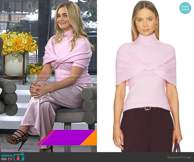 Seroya Jyuri Top in Ballet Pink worn by Jasmine Snow on Today