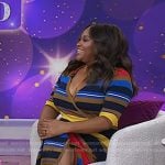 Sherri Shepherd’s multicolor striped dress on Today