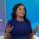 Sheinelle’s blue pleated midi dress on Today