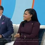 Sheinelle’s burgundy slingback pumps on Today