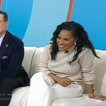 Sheinelle’s orange croc slingblack pumps on Today