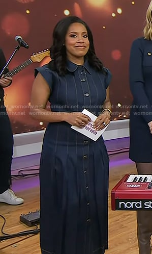 Sheinelle’s denim midi dress on Today