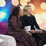 Sheinelle’s burgundy slingback pumps on Today