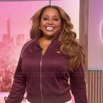 Sherri's burgundy track jacket on Sherri